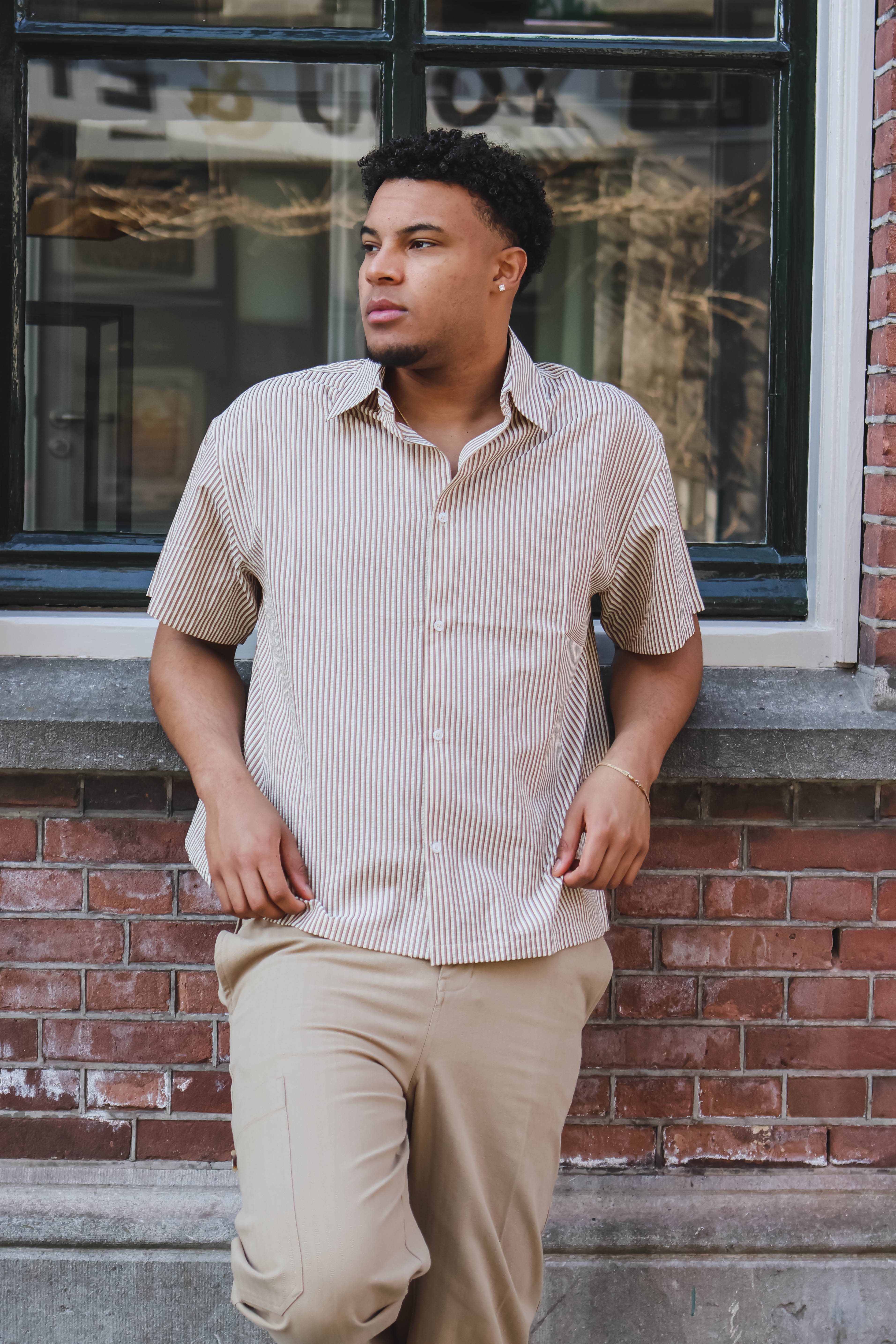 Boxy Seersucker Stripe S