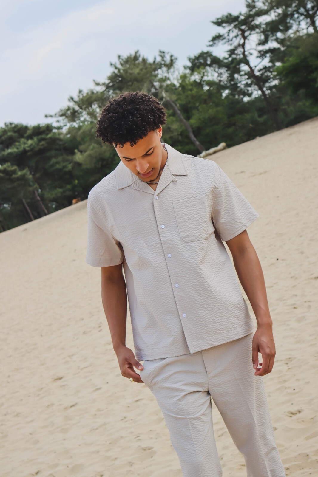Seersucker Shirt SS