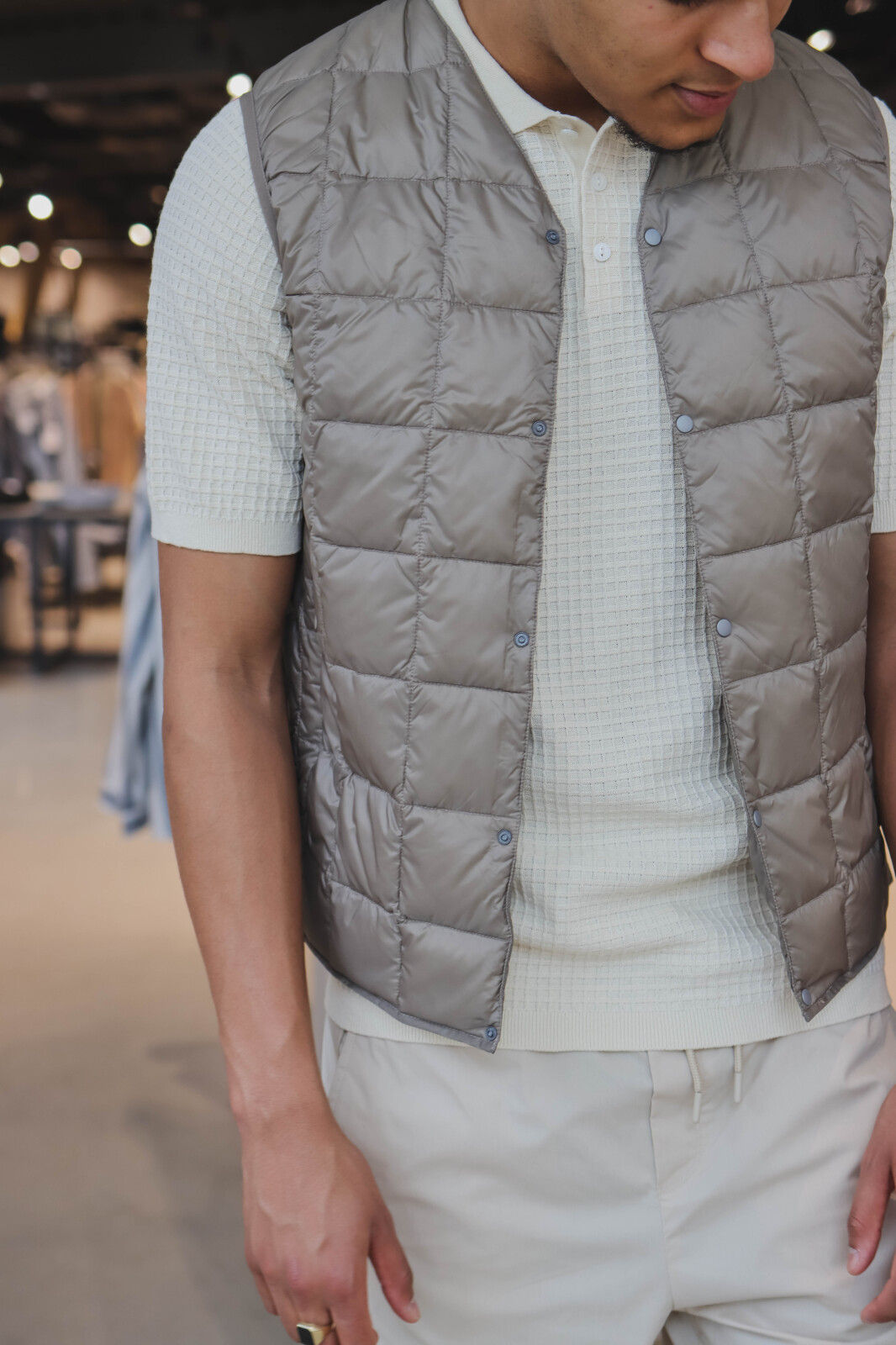 V-Neck Button Down Vest