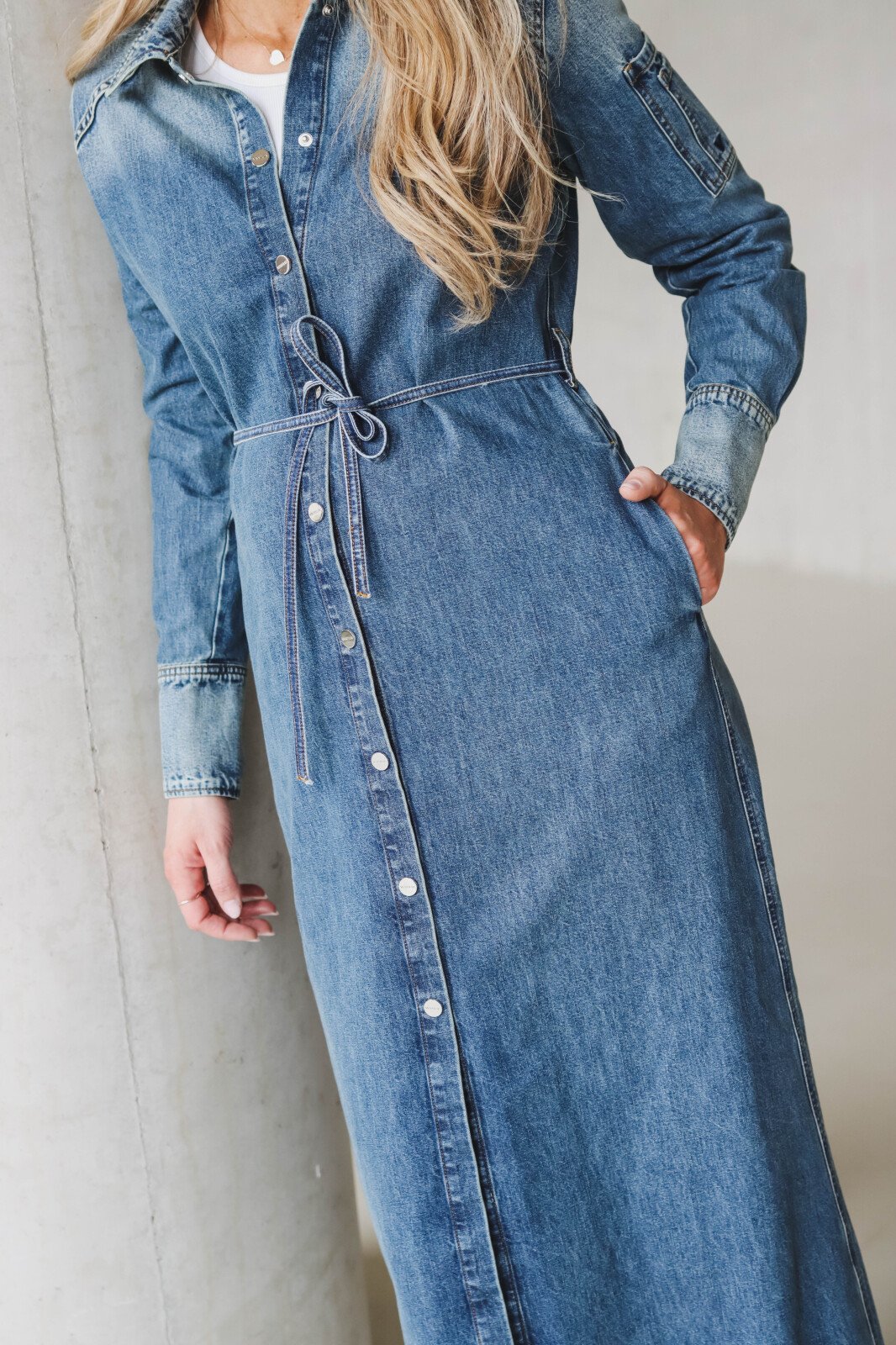 Jurk denim straight