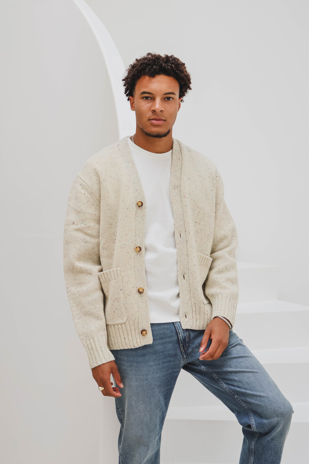 Gary flack wool cardigan