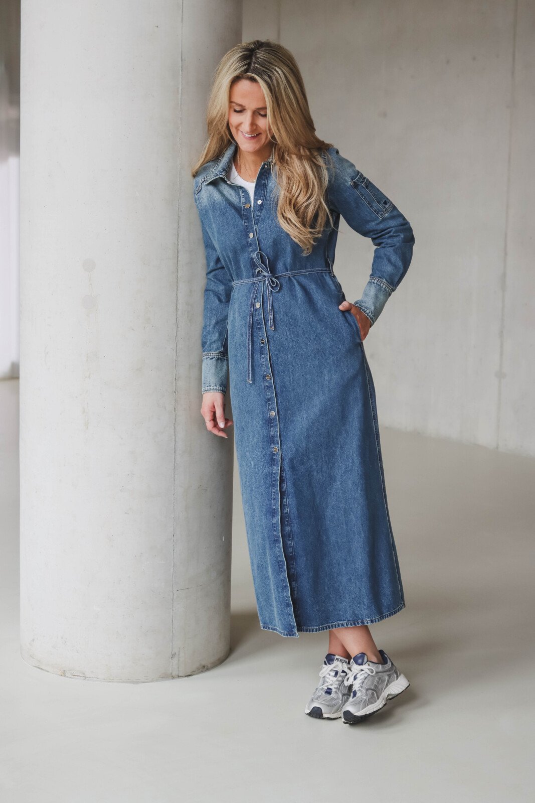 Jurk denim straight