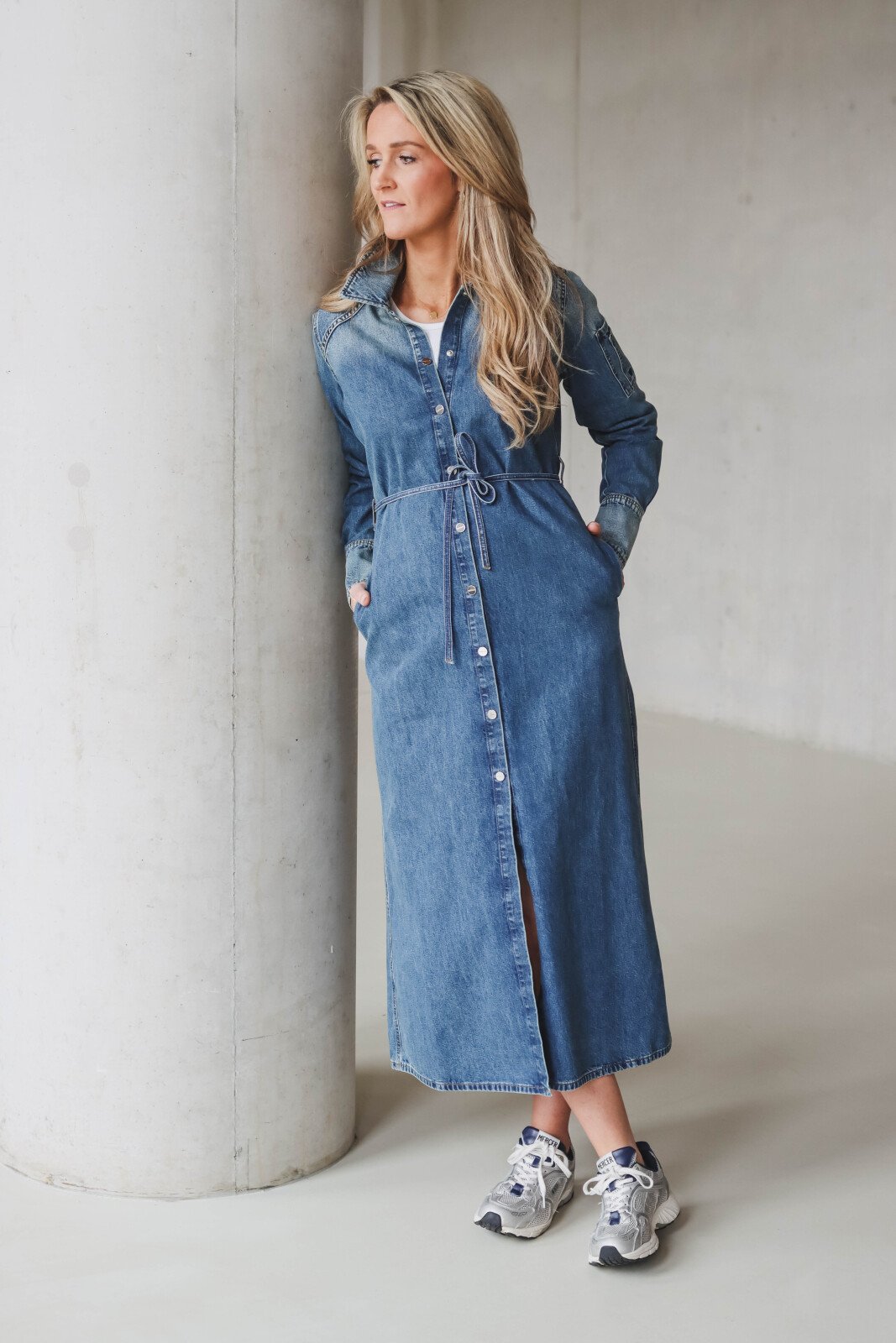 Jurk denim straight