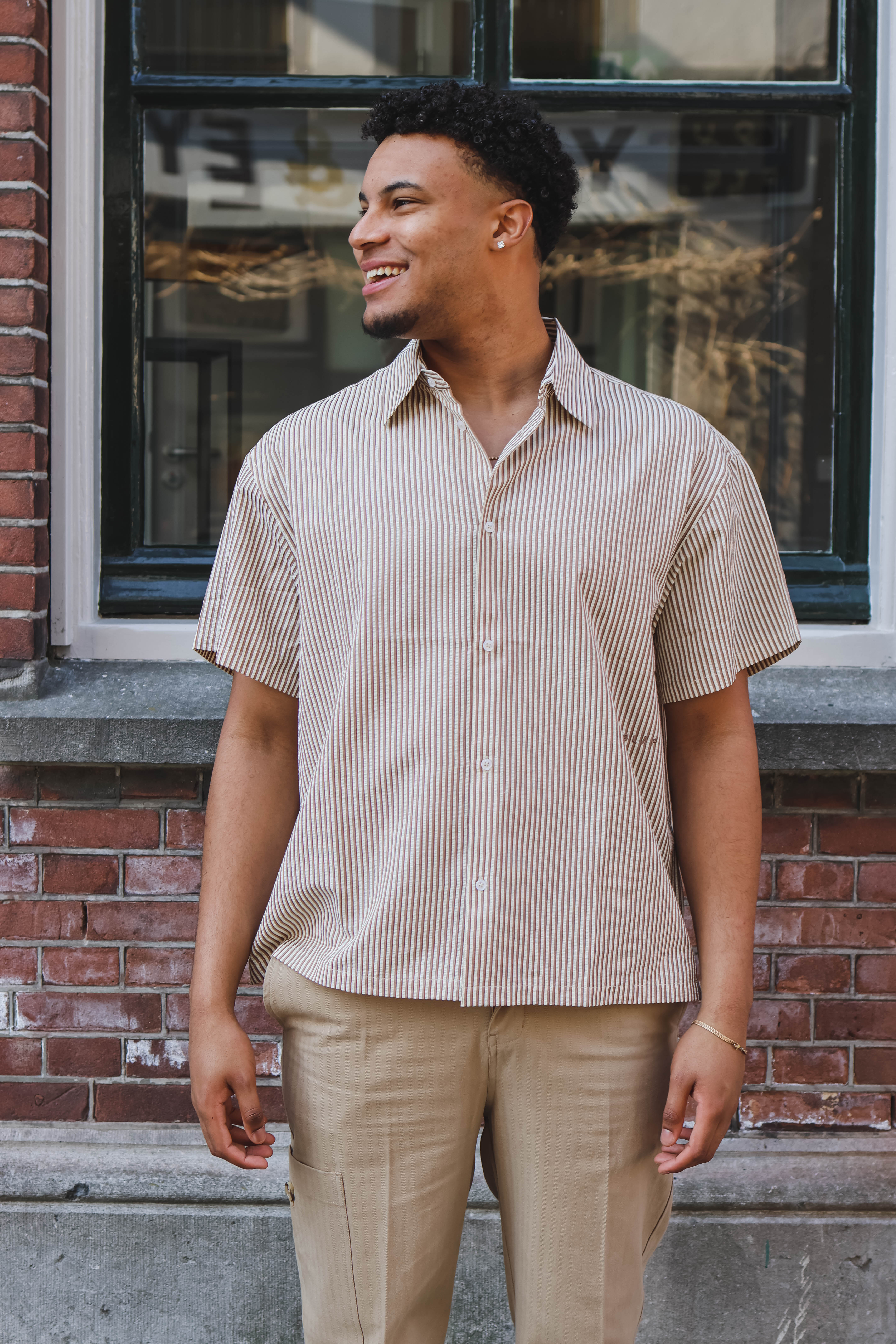 Boxy Seersucker Stripe S