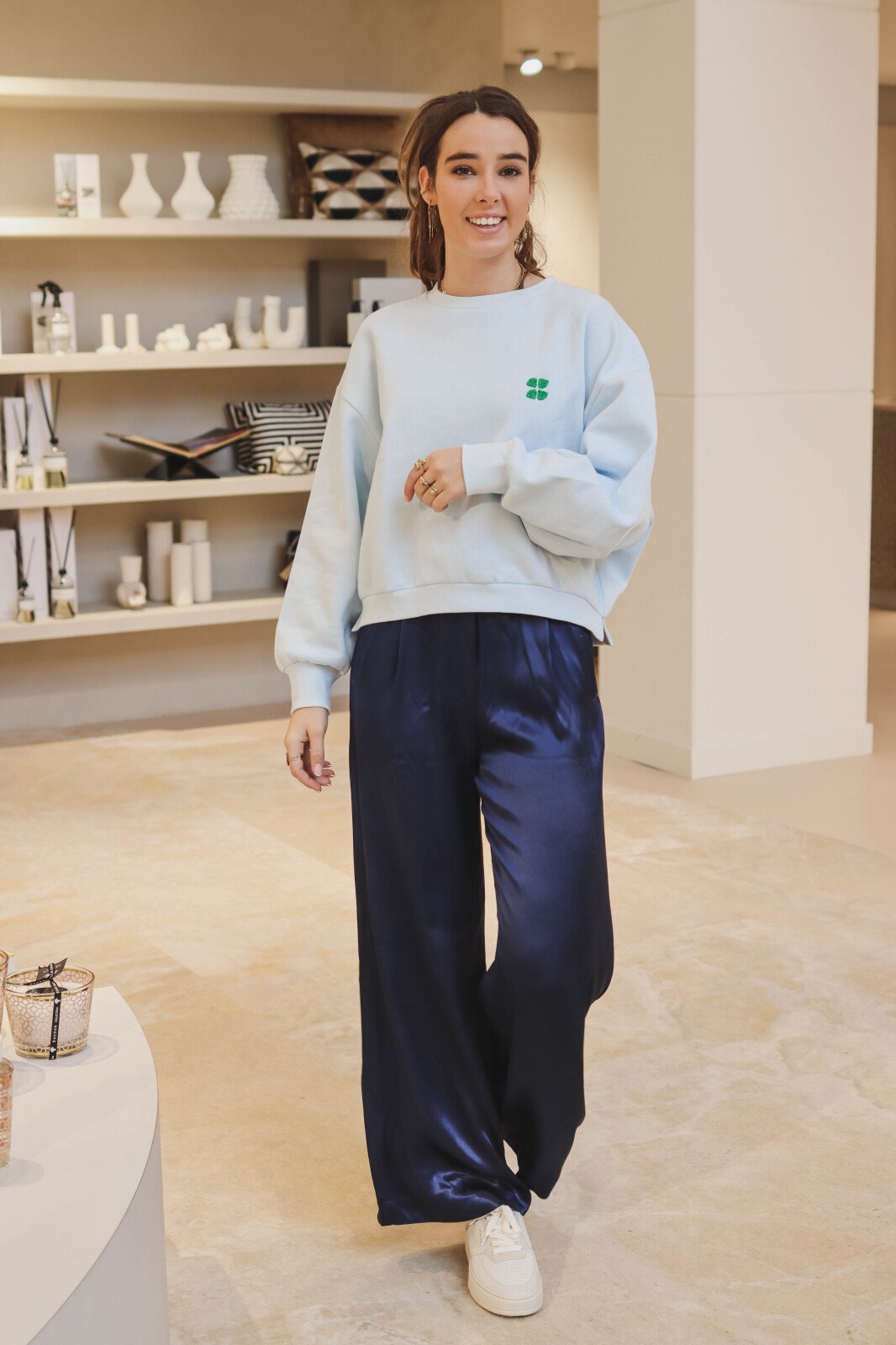 Bibi short logo sweater