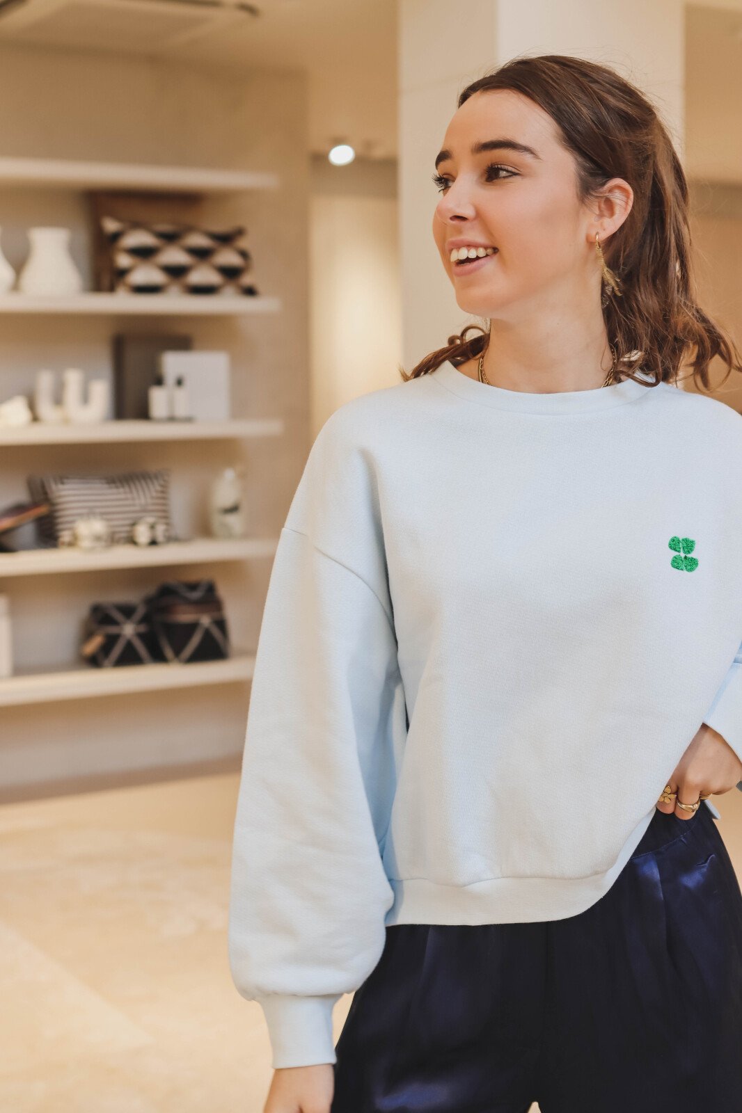 Bibi short logo sweater