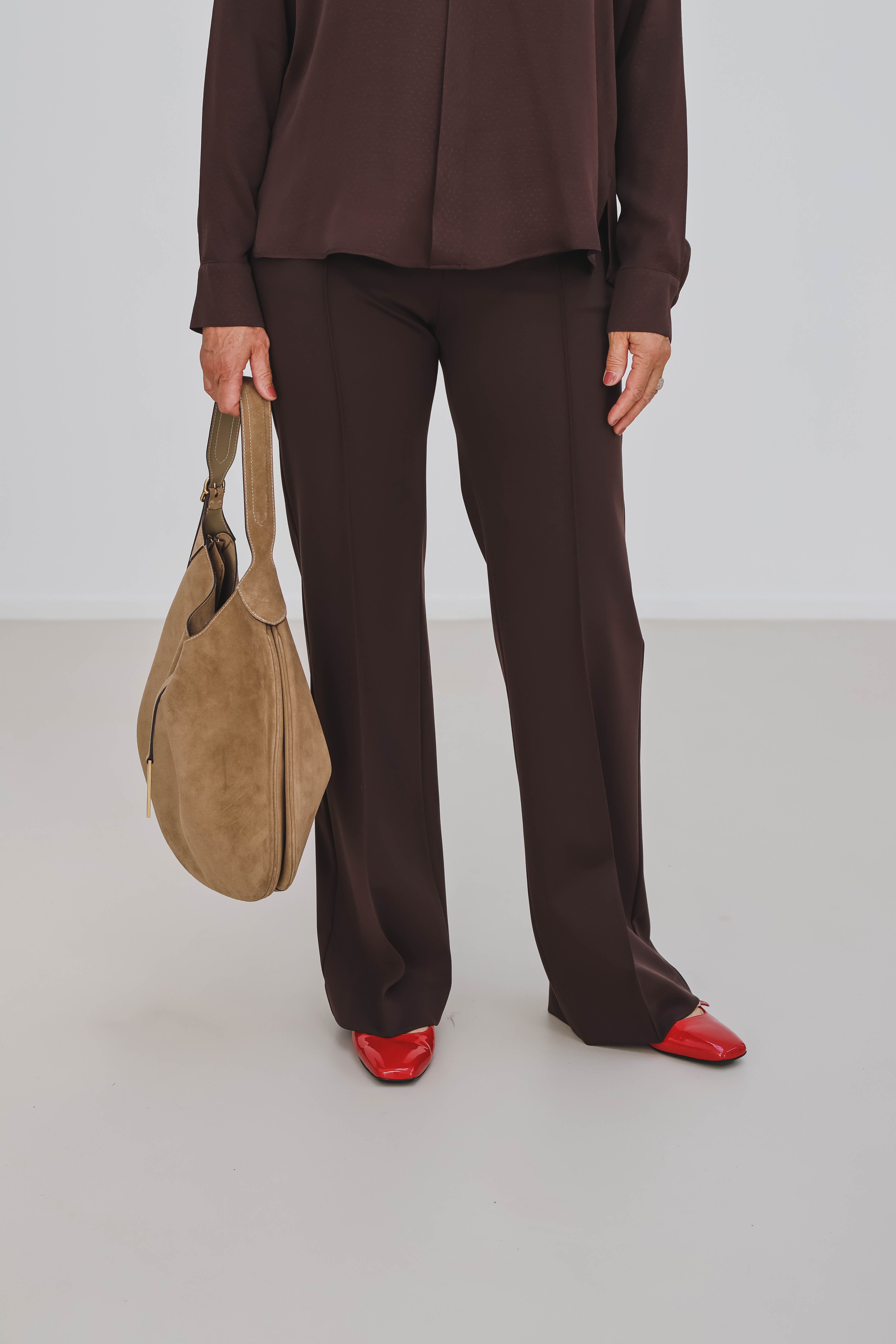 Flared punto pants