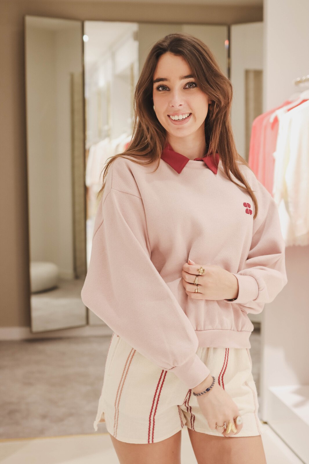 Bibi short logo sweater